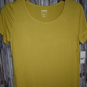 NY&C Soho Soft Tee Medium New Yellow Gold